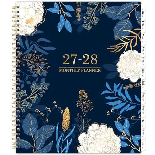 2027-2028 Monthly Planner - 2 Year Monthly Planner/Calendar 2027-2028, Jan 2027 - Dec 2028, 11" x 9", 24 Monthly Planner with Tabs, Back Pocket, Holidays, Twin-Wire Binding, Note Pages