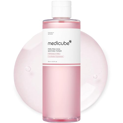 medicube PDRN Toner Salmon DNA PDRN CICA Soothing Toner | Lightweight Watery Toner with PDRN, Niacinamide, Peptides - For Uneven Skin Tone & Soothing, Korean Skincare, 8.45 fl. oz