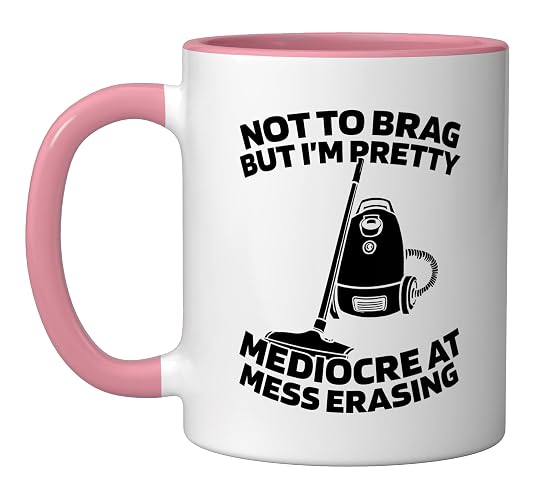 Cleaner Housekeeping - Janitorial Sanitation Cleaner Ceramic Mug, Pink/White