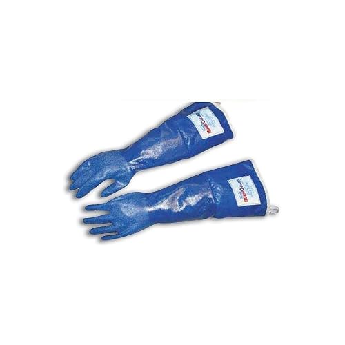 TUCKER SAFETY SteamGlove Utility Gloves | Nitrile Gloves | Cotton Lined | 14 Inch | X-Large, Blue (Pack of 6) | Food Safe | Excellent for Janitorial and Sanitation Applications | Food Service Gloves
