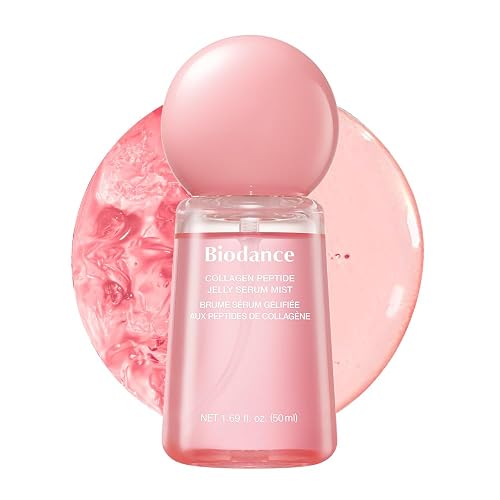 BIODANCE Collagen Peptides Jelly Serum Mist (1.69 fl.oz) | Hydrating Face Mist, Anti-Aging Face Spray, Sprayable Hydrogel Mist, Travel Essentials & Self Care Gifts, Korean Skin Care