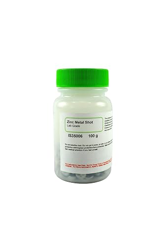 Innovating Science - Zinc Metal Shot Lab Grade 100g - Versatile Material for Scientific, Industrial, and Research Applications