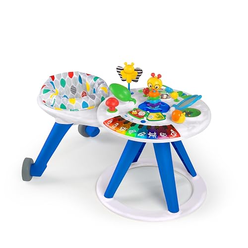 Baby Einstein 4-in-1 Activity Center & Walker with Piano, Age 6M+ | 4 ways to grow: walker, discovery table, art table & floor play—entertains babies 6-36 months with 15+ activities