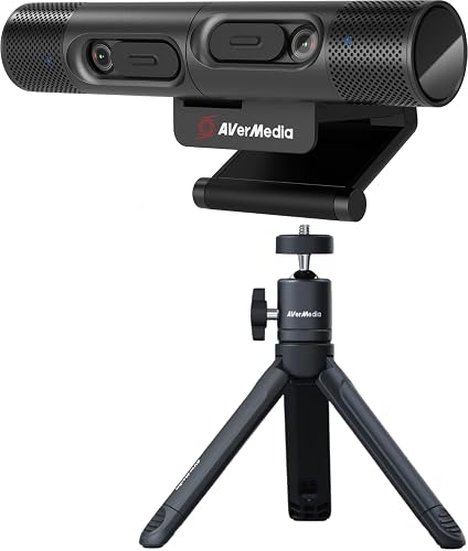 AVerMedia PW313D DualCam 2K Document Camera for Trading Cards, Miniatures | 2K autofocus tabletop view, dual-camera PiP and keystone correction for trading cards, deck builds and miniature painting