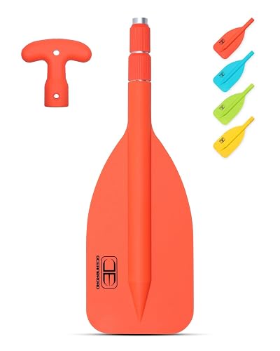 OCEANBROAD Emergency Paddle 21''-42''(Assembling Required)/26''-54'' | Boat Paddle, Canoe/Kayak Paddle, Telescoping Paddle, Collapsible Paddle, PWC/Boating/Pontoon/Jet Ski Accessories