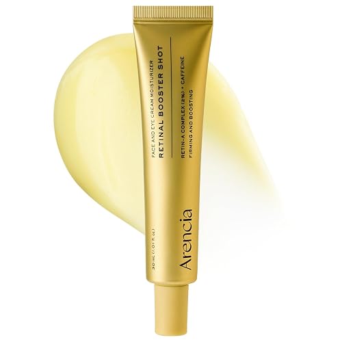 Arencia Retinal Booster Shot Serum, Firming Advanced Night Serum with Caffeine and Ectoin for Mature Skin, Pore Minimizing, WFine Lines & Wrinkles, Korean Skincare 30ml/1.01 fl.oz