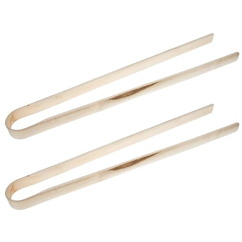 2Pcs Bamboo Trash Picker Grabber with Ergonomic Handle for Outdoor Cleaning | Khaki Finish, Non Skid Grip, Household Use, Elderly Friendly, Garden Litter Pickup