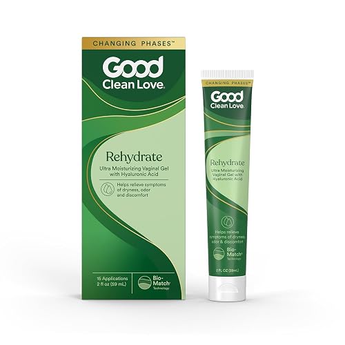 Good Clean Love Rehydrate Ultra Moisturizing Vaginal Gel, 2 Oz (1-Pack) | Water-Based, Ultra-Moisturizing Vaginal Gel With Hyaluronic Acid, Long-Lasting Relief From Dryness & Discomfort, Ph-Balanced