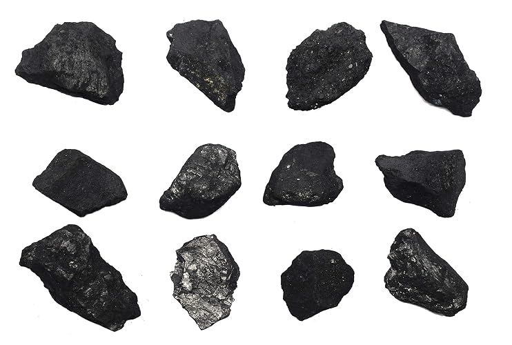 EISCO 12PK Raw Graphite, Pure Carbon Specimens - Approx. 1" - Geologist Selected & Hand Processed - Great for Science Classrooms - Class Pack