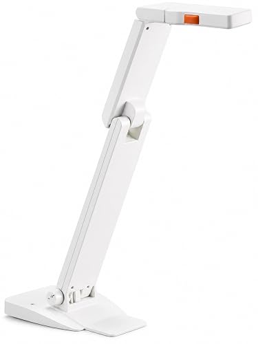 Elmo 1433 Model OX-1 Visual Presenter Document Camera, 1080p Full HD USB, 8MP CMOS Sensor, Built-In Microphone, One-Push Auto Focus, 8x Digital Zoom, A3 Capture Area, Foldable, White