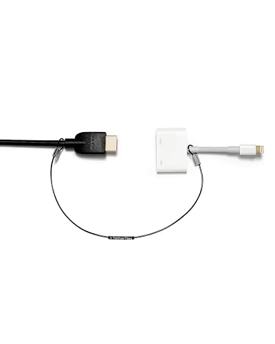 TetherTies Patented Pre-Assembled Adapter Ties - Anti-Theft Cable Locks for Tools, Dongles, Tethers, Computer adapters. Steel Cable, Security Lock, Easy Installation
