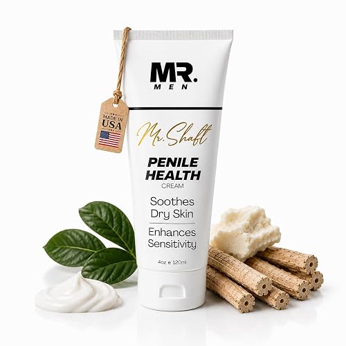 Penile Moisturizer Cream for Men – Fragrance-Free for Dry & Chafed Skin 4oz | Fragrance-free Penile Moisturizer for Men for dry, chafed, sensitive intimate skin - Non-greasy & Fast-absorbing