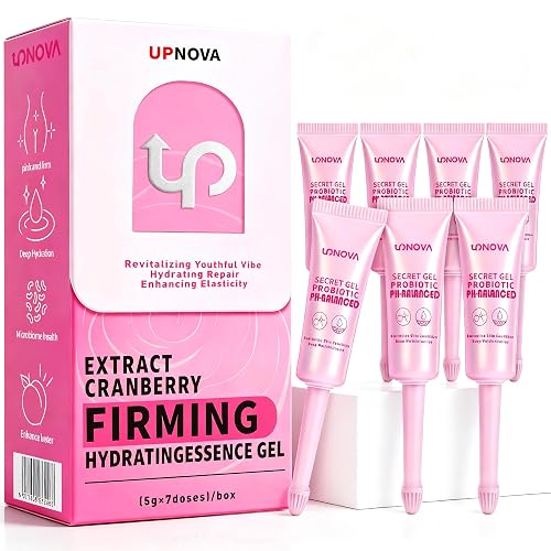 UPNOVA Intimate Moisture Gel for Women, Probiotics + Plant Extracts, pH Balance, Yeast Infection and BV Care, Dryness & Odor Relief, 1Box x 7pcs