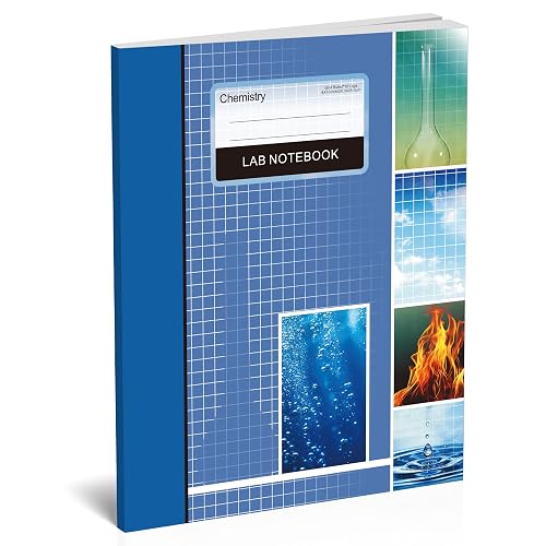 Yeplan Lab Notebook Chemistry Laboratory Notebook for Science Students and Researchers – 101 Pages, 8 x 10 Inch – Perfect Bound Composition Book for Scientific Experiments, and Research Documentation