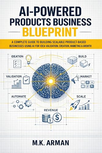 AI-Powered Products Business Blueprint: A Complete Guide to Building Scalable Product-Based Businesses Using AI for Idea Validation, Creation, Marketing, ... (AI-POWERED PRODUCT BASED BUSINESS Book 1)