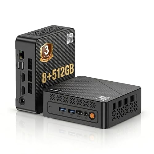 origimagic Mini PC Core 5005U 8GB RAM 512GB SSD Pre-10 OS | Dual HDMI 2.5K Display Support, Gigabit Ethernet , WiFi 5 ,Bluetooth 5.0, Compact Business PC for Office Home