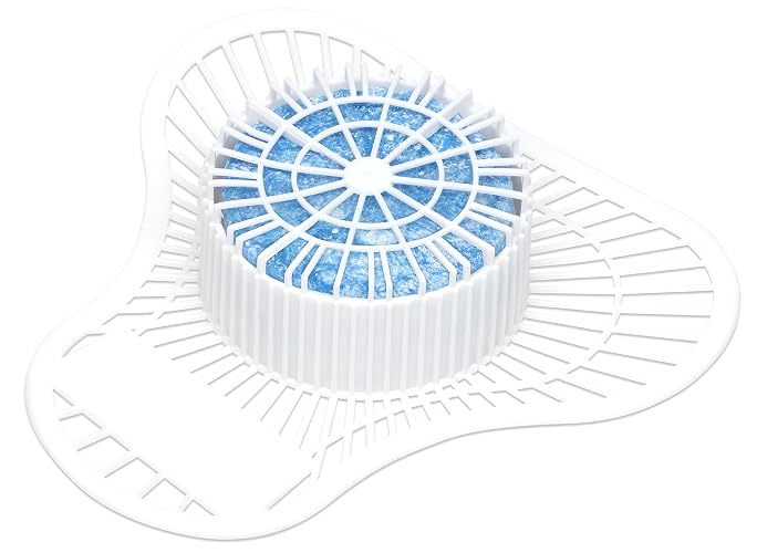 Big D 688 Extra Duty Urinal Screen with Non-Para Block, Mint Fresh Fragrance, 1500 Flushes (Pack of 12) - Ideal for restrooms in offices, schools, restaurants, hotels, stores