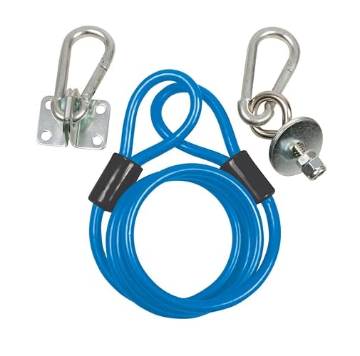 BK Resources Gas Hose Restraining Cable Kit with Mounting Hardware, Fits 36 Inch Long Hose