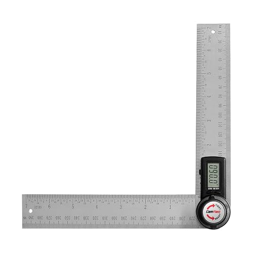 GemRed 82305 Digital Angle Finder Protractor Stainless Steel 7inch 200mm