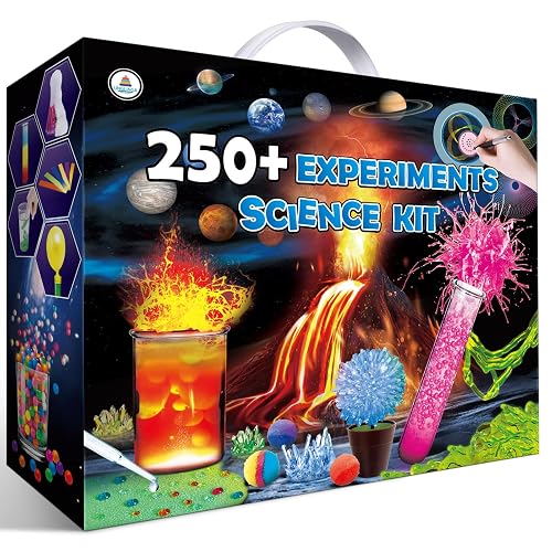 UNGLINGA 250+ Science Experiments Kits for Kids, Chemistry Set | Volcano Scientist Kit, Boys Girls Toys Birthday Gifts Ideas, Chemistry Set, S.T.E.M Educational Project