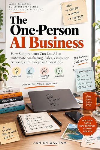 The One-Person AI Business: How Solopreneurs Can Use AI to Automate Marketing, Sales, Customer Service, and Everyday Operations (The AI Automation Playbook Book 6)