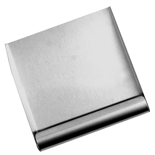 Stainless Steel Handheld Dustpan for Grain Flour Kitchen Cleanup | Wide Mouth Design, Smooth Finish, Comfortable Grip, Silver Scoop for Pharmacies, Garden Beds, and Home Cooks