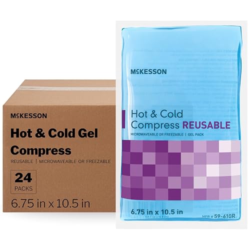 McKesson Cold and Hot Compress Reusable Gel Packs, 6.75 x 10.5 in, 240 Ct | Ice Hot Pack, First Aid, Ache and Pain Relief, Sports Injury, Thermal Compress