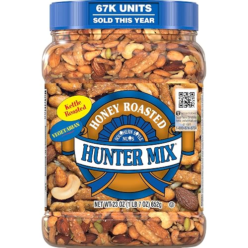 Southern Style Nuts Honey Roasted Hunter Bulk Trail Mix, 23 oz | Pack of 1, Sesame Sticks, Peanuts, Sunflower Kernels, Almonds, Cashews, Pepitas, Mixed Nuts, Snacks for Adults