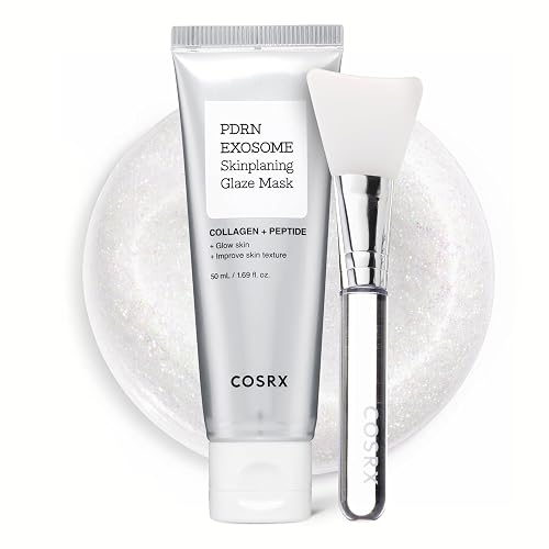 COSRX PDRN Exosome Overnight Peel Off Face Mask, Korean Glass Skin Glow | +123% Hydration, Instant Glow, Glass Skin Finish, Elasticity & Firmness, Korean Skin Care, 1.69 fl oz