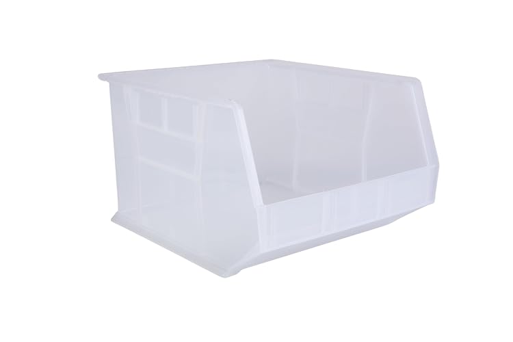 HE HUDSON EXCHANGE 18" x 16.5" x 11" Plastic Stackable Storage Bin, Clear