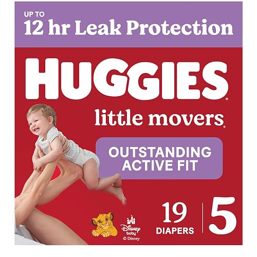 Huggies Little Movers Diapers Size 5, 19 Count