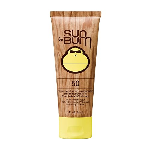 Sun Bum Original SPF 50 Sunscreen Body Lotion - Travel Size, 3 oz | Broad Spectrum Moisturizing Sunscreen with Vitamin E, Hawaii 104 Act Compliant (Made without Octinoxate & Oxybenzone)