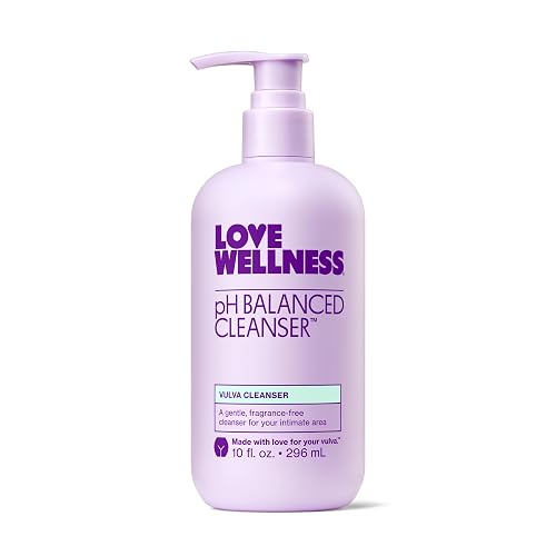 Love Wellness | pH Balanced Feminine Wash | Fragrance-Free | 10 Fl Oz | Aloe vera, Calendula, Carrageenan, Non-irritating, Gentle formula, Sensitive skin, Intimate hygiene, Daily use