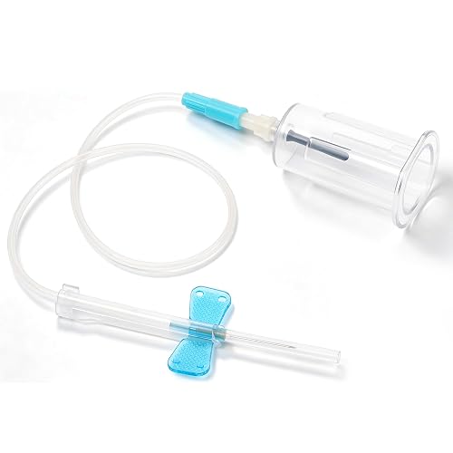 50 Pack 23G × 3/4" (0.64 × 19 mm) with 12-Inch Flexible Tubing and Holder | Individually Packaged, for Pet, Laboratory, Fluid Transfer and Industrial Applications