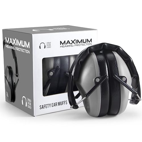 Pro For Sho 34dB NRR Hearing Protection Ear Muffs – Highest NRR Compact Design Ear Protection for Loud Events & Sensory Use
