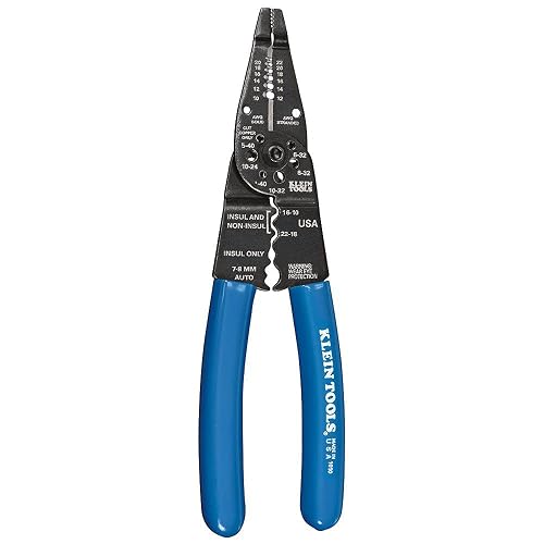 Klein Tools 1010 Multi Tool Long Nose Wire Cutter, Made in USA, Wire Crimper, Stripper and Bolt Cutter Multi-Purpose Electrician Tool, 8-Inch Long