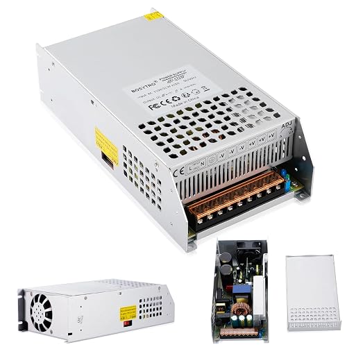 BOSYTRO 48V 25A 1200W Switching Power Supply Adapter PSU AC 110V/220V-DC Transformer for Medical Equipment, DC Motor, Computer Project of Industrial Power Supplies