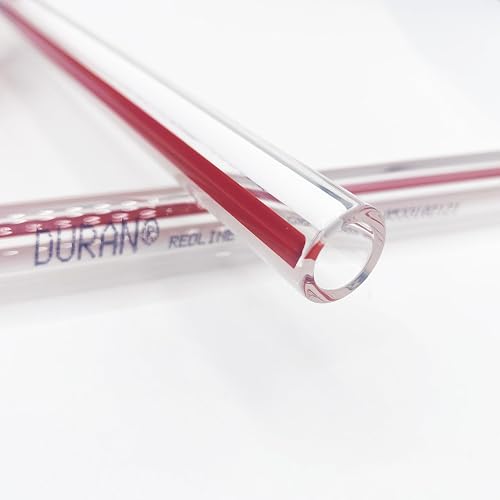 Redline High Pressure Gauge Glass 3/4" OD | Red Line Tubular Gauge Glass Wall Thickness 7/64" | Liquid Level Boiler Sight Glass (8" Inches)