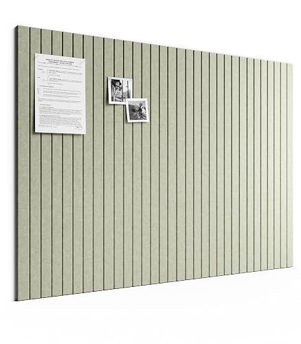 Bumusty Felt Bulletin Board & Cork Board Alternative 48" x 36" | 12 Pack Cork Boards for Walls with Safe Adhesive Tabs, Pin Boards for Walls Decor, Home, Office, Classroom, Dorm, Sage
