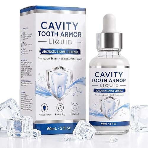 Cavity Healing Tooth Armor Liquid, Hydroxyapatite Care Enamel Support | Tooth Armor Liquid Enamel with Remineralization, Tooth Enamel Strengthens, Soothing Gum Comfort, Daily Oral Hygiene, 2 Fl Oz