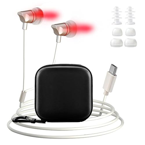650nm Red Light Device for Ears & Nose, Wearable LED Light with Type-C | Daily Ear Care Support Nose Comfort Experience Personal Wellness Routine Gentle & Comfortable Use Everyday Relaxation Support