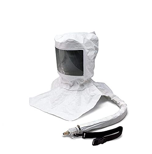 Allegro Industries 9910-D, Maintenance-Free Tyvek Supplied Air Hood | NIOSH APPROVED CF SAR HOOD - Certified continuous flow supplied air respirator hood designed for industrial environments