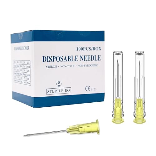 20 Gauge 1 inch Needle (100Pack),Luer Lock Industrial Dispensing Accessories, Individual Package(20Ga)