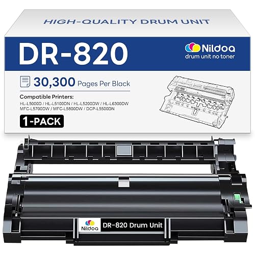 DR820 DR-820 Drum Unit [Not Toner] Replacement for Brother DR-820 DR820 MFC-L5900DW HL-L6200DW MFC-L5800DW HL-L5200DWT Printer, 1Pack