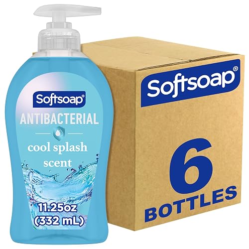 Softsoap Clean & Protect Antibacterial Liquid Hand Soap, Cool Splash Scent, 11.25 Ounce, Pack of 200