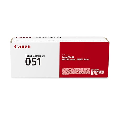 Canon Genuine 051 Black Toner Cartridge Compatible with LBP162dw, MF264dw, MF267dw, MF269dw, MF269dw VP