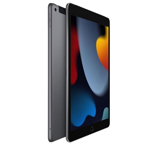 Apple iPad (9th Generation, 10.2-inch, 2021), 64GB, Wi-Fi + Cellular, Space Gray (Renewed)