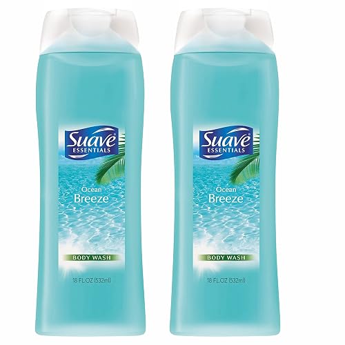 suave+ Body Wash Ocean Breeze 18 Ounce (Pack of 2)
