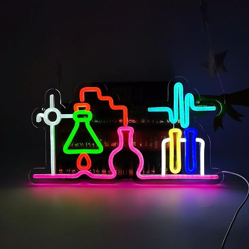 Science Neon Sign Chemical Testing Kit Neon Light for Chemical Classroom Decor,Sturdy room decor,Student Gift,Teacher Gift,All Art