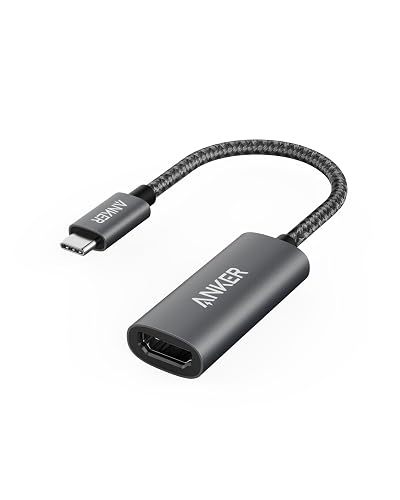 Anker USB C to HDMI Adapter (4K@60Hz), USB Type C to HDMI Cable Adapter | 4K HDMI for MacBook Pro, MacBook Air, iPad Pro, Pixelbook, XPS, Galaxy, and More(Compatible with Thunderbolt 3 Ports)